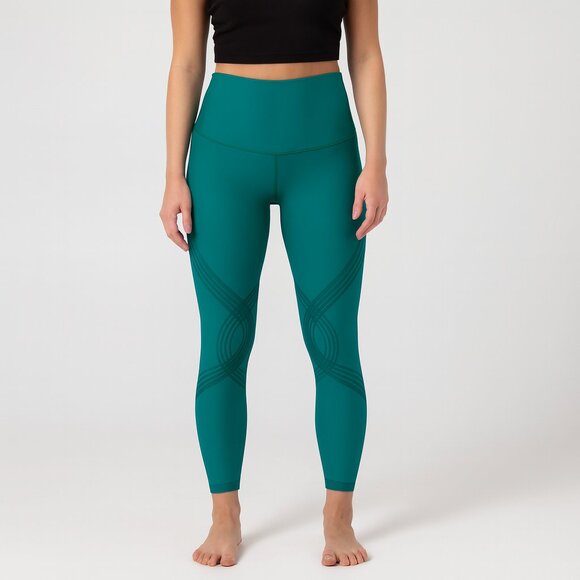 Fanka Green Leggings Body Sculpt Compression Size Small - Picture 1 of 8